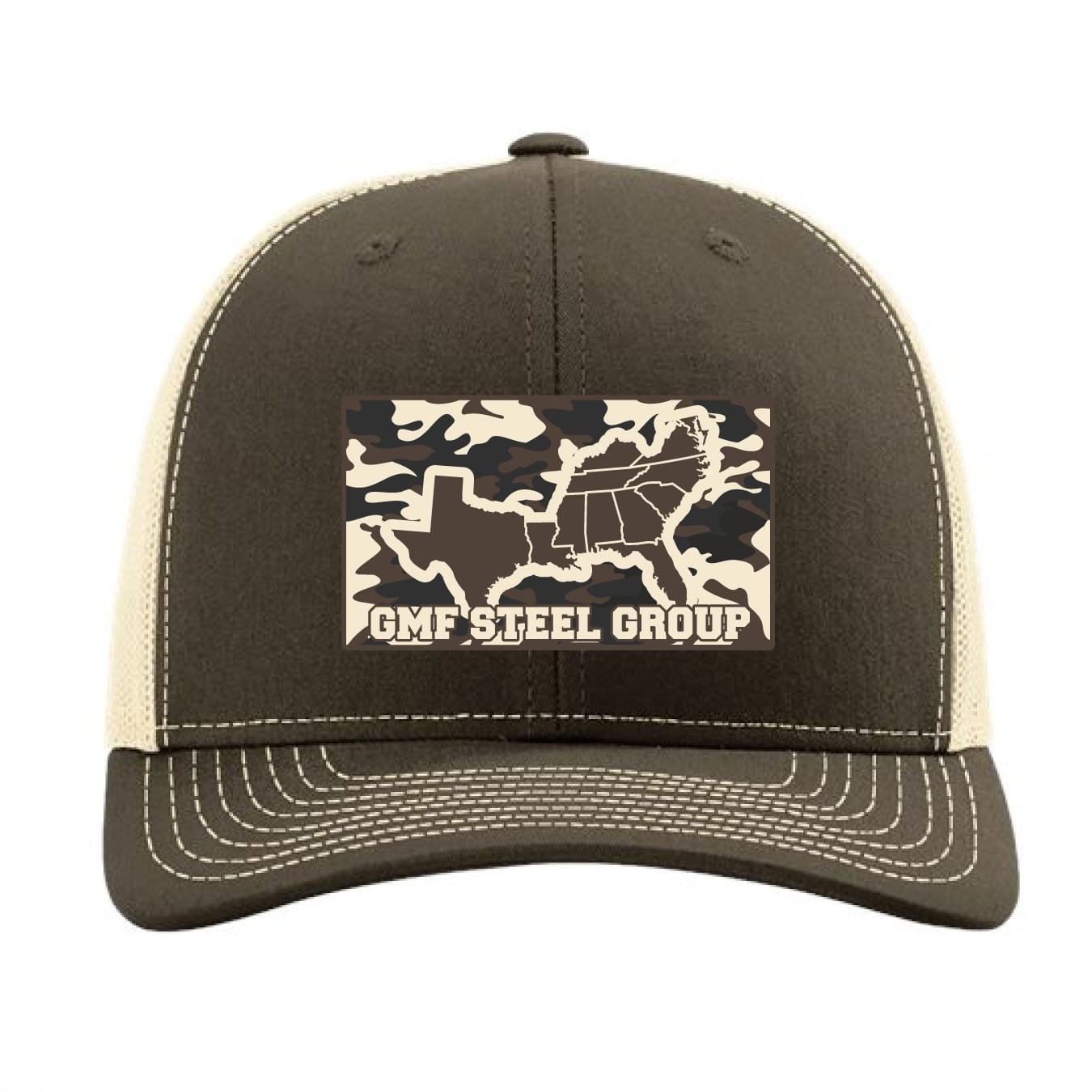 Richardson Camo Patch Snapback Trucker Hat