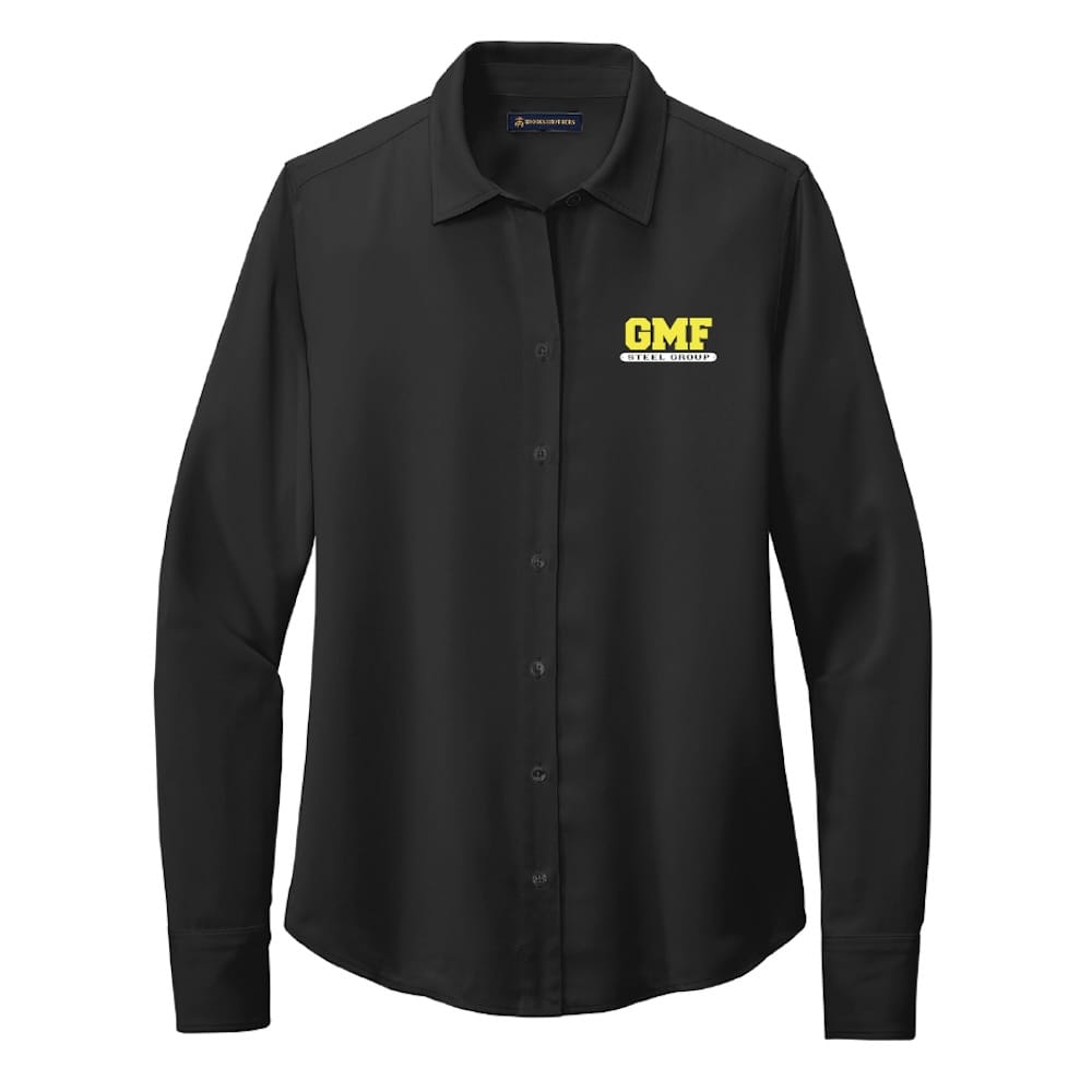 Brooks Brothers Women's Full-Button Satin Blouse