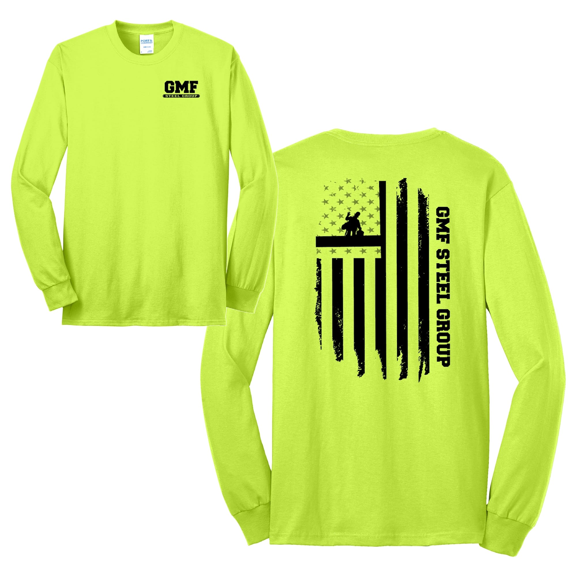 Port & Company "Flag" Long Sleeve Core Blend Tee